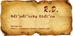 Répászky Diána névjegykártya